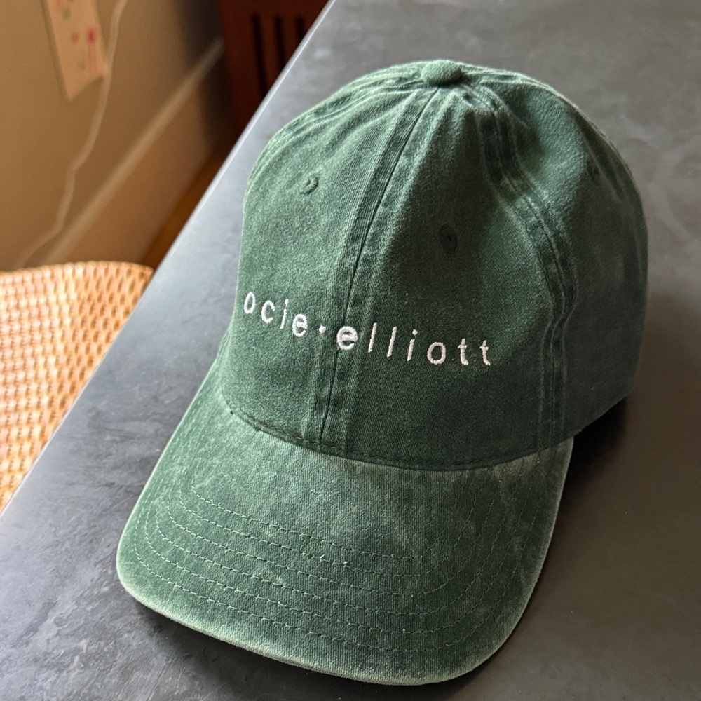 ocie Elliott hat from concert OTTO Green Baseball Cap